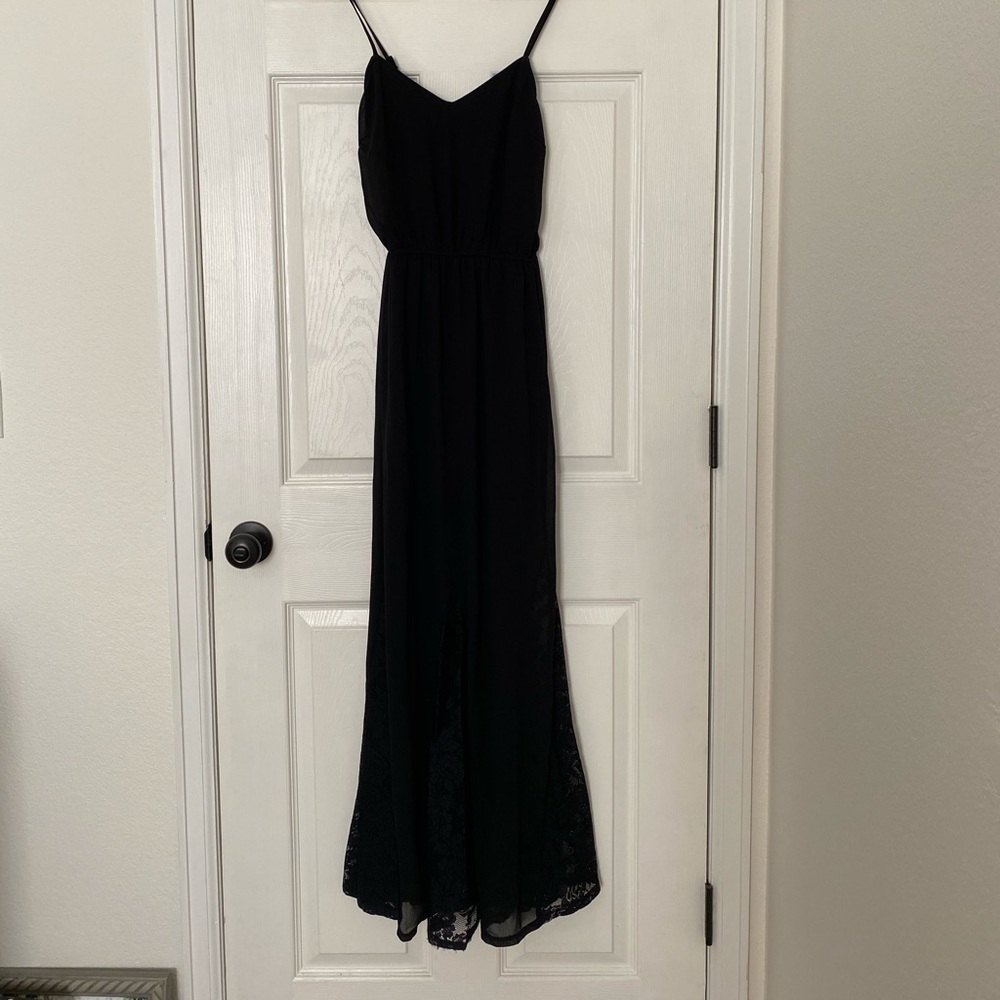 Black maxi dress